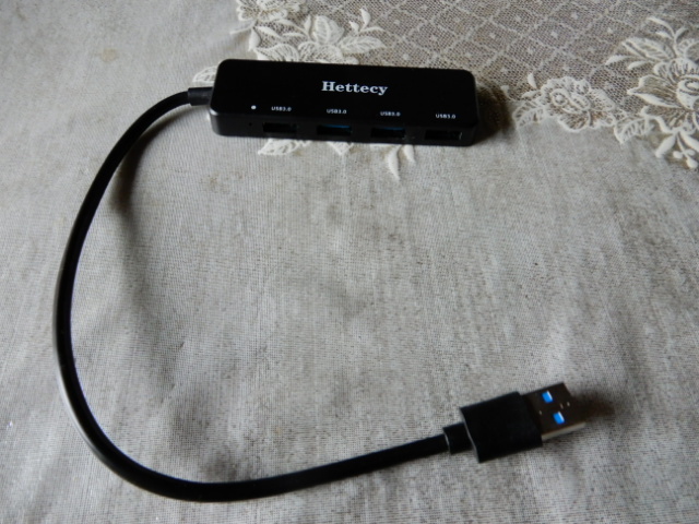 ☆ Hettecy USB3.0 ハブ 4ポートハブ 5Gbps 高速データ HUB 未使用品 ☆_画像1