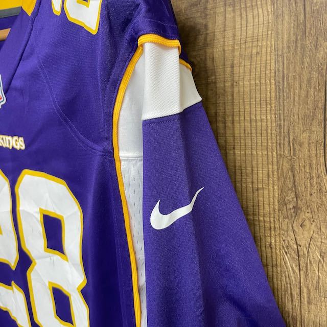 NIKE ナイキ NFL ミネソタバイキングス ゲームシャツ ユニフォーム PETERSON ピーターソン ビッグサイズ XL_画像7