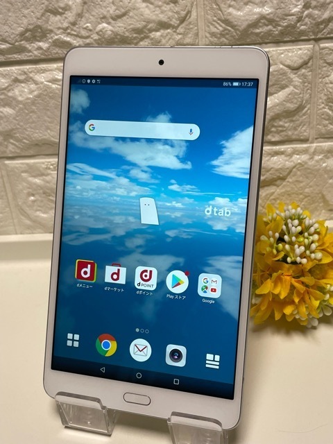 良品☆ SIMロック解除済み☆ dtab Compact d-02K docomo [シルバー ...