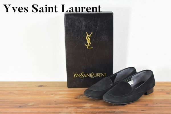 SS A1661 箱付き YVES SAINT LAURENT イヴ・サン・ローラン スウェード