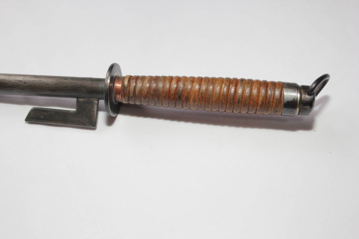 十手(鈎) 全長=33cm 鉄製 捕具 武具 同心 与力 目明し 刀 十手(鈎) 全長=33cm 鉄製 捕具 武具 同心 与力 目明し 刀