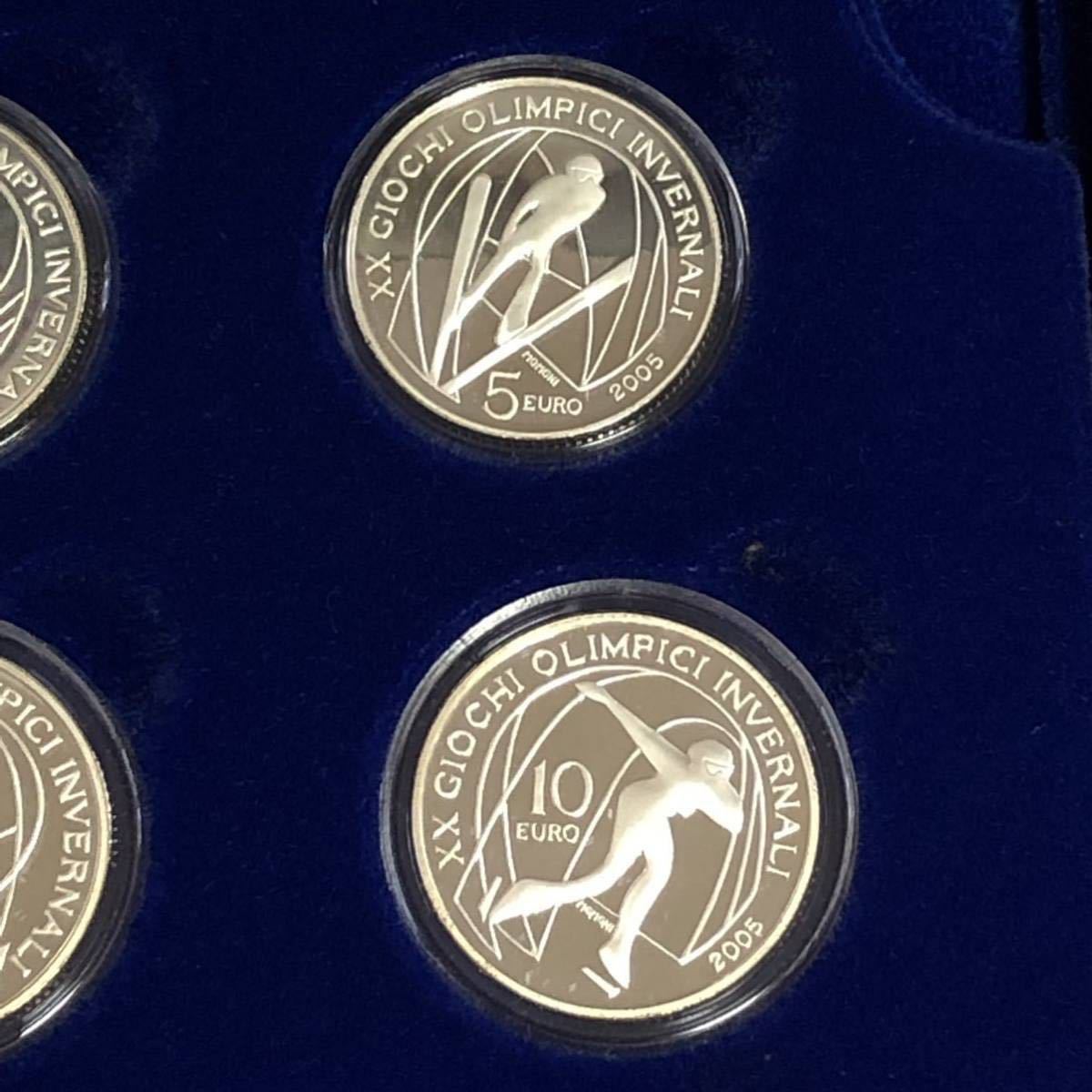 トリノオリンピック2006 銀貨6枚セット 冬季競技大会 公式記念コイン 