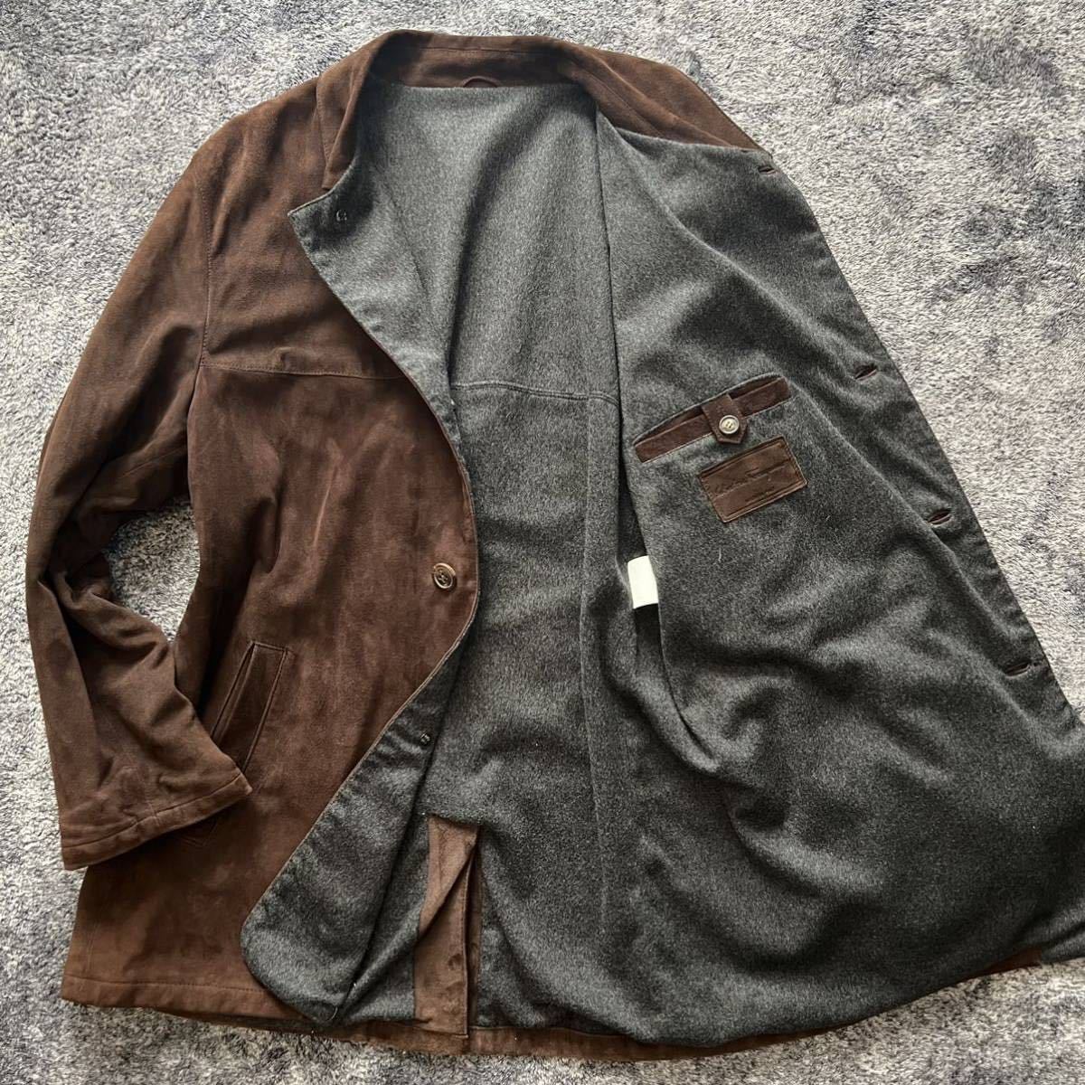 フェラガモ【大人の重厚感】Salvatore Ferragamoスエードレザー 裏地