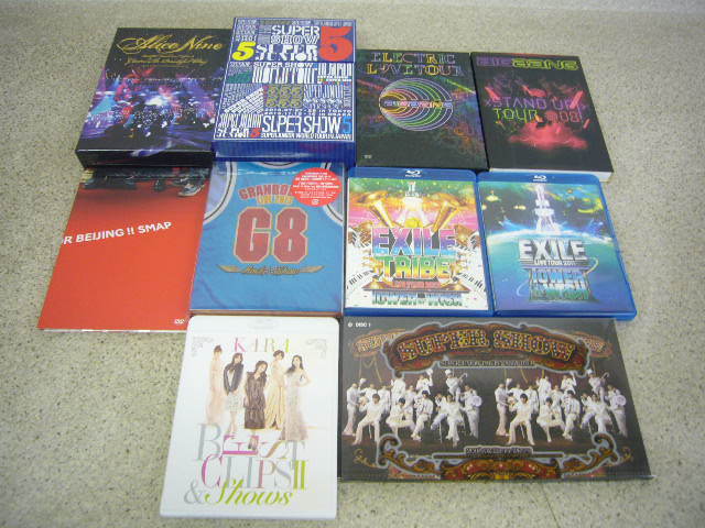 2◇大量 中古 音楽DVD まとめて62枚セット 氣志團/EXILE/堂本光一/倖田