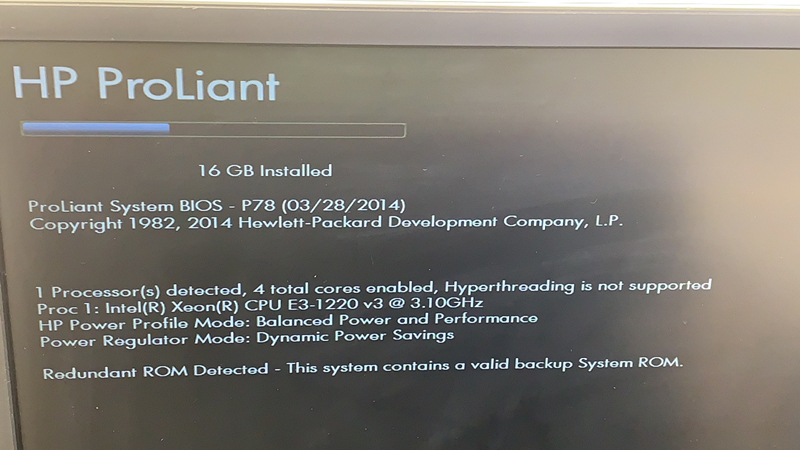 ジャンク現状BIOS起動済HP ProLiant ML310e Gen8 v2 Xeon E3-1220 v3
