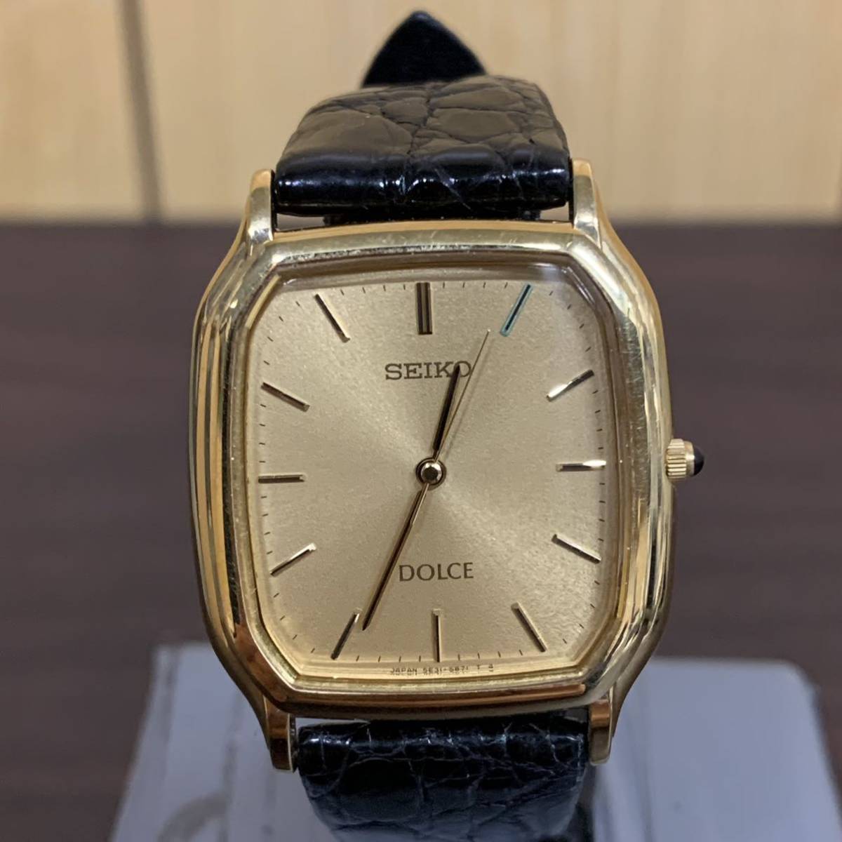 1円~実働美品 SEIKO セイコー DOLCE ドルチェ 5EB ゴールド