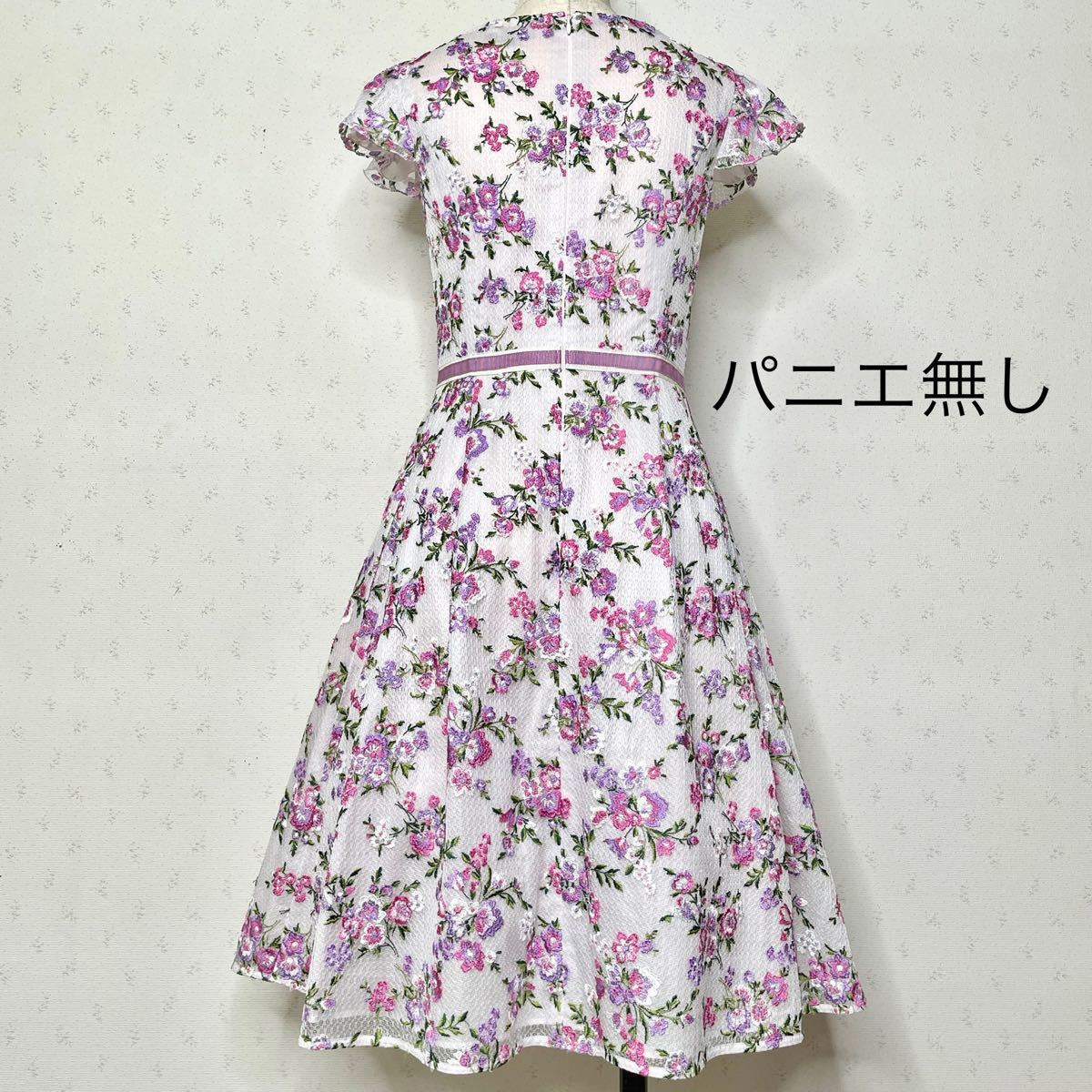 TOCCA ワンピース トッカ　花柄　刺繍　00 小さいサイズ　チニ　cini ライラック　パープル　ドレス