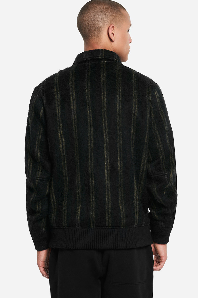 ★送料無料★Saturdays Surf NYC Goose Shaggy Wool Bomber サタデーズサーフ ブルゾン シャギーウール ボンバージャケット B-15 Mサイズ_画像3