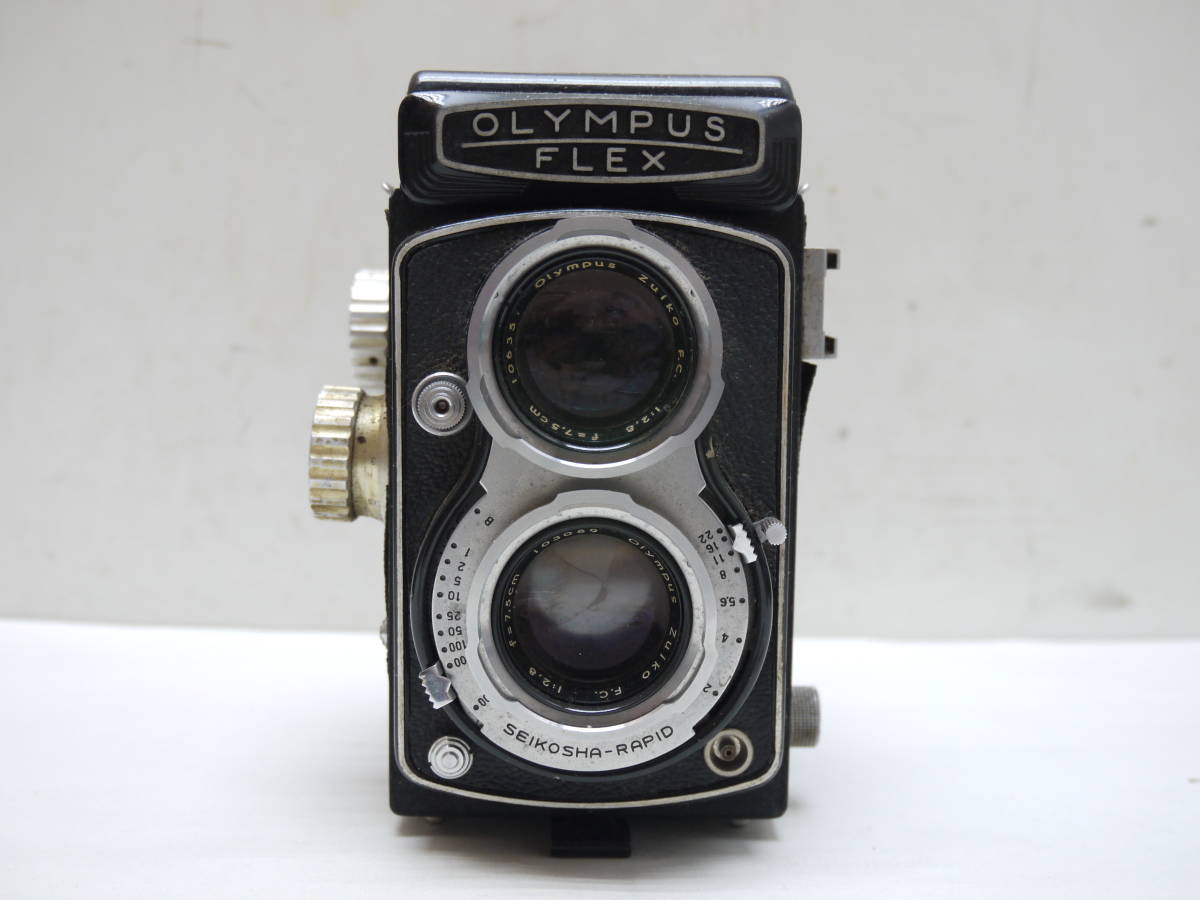 OLYMPUS FLEX 二眼レフ オリンパス カメラ 1:2.8 7.5cm ジャンク_画像1