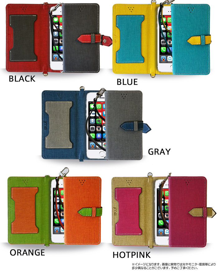 アンドロイド One X5 y!mobile(ホットピンク)手帳型 携帯カバー simフリー 可愛い 折りたたみ カード収納付 閉じたまま通話可_画像2