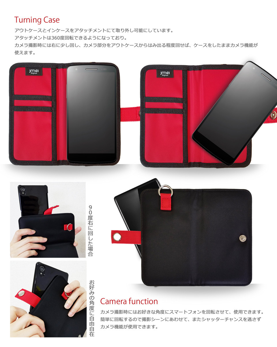 Android one S3 ケース (ブラック)手帳型 携帯カバー アンドロイド y!mobile simフリー スマホケース 防水 防塵 MA-1 003_画像6