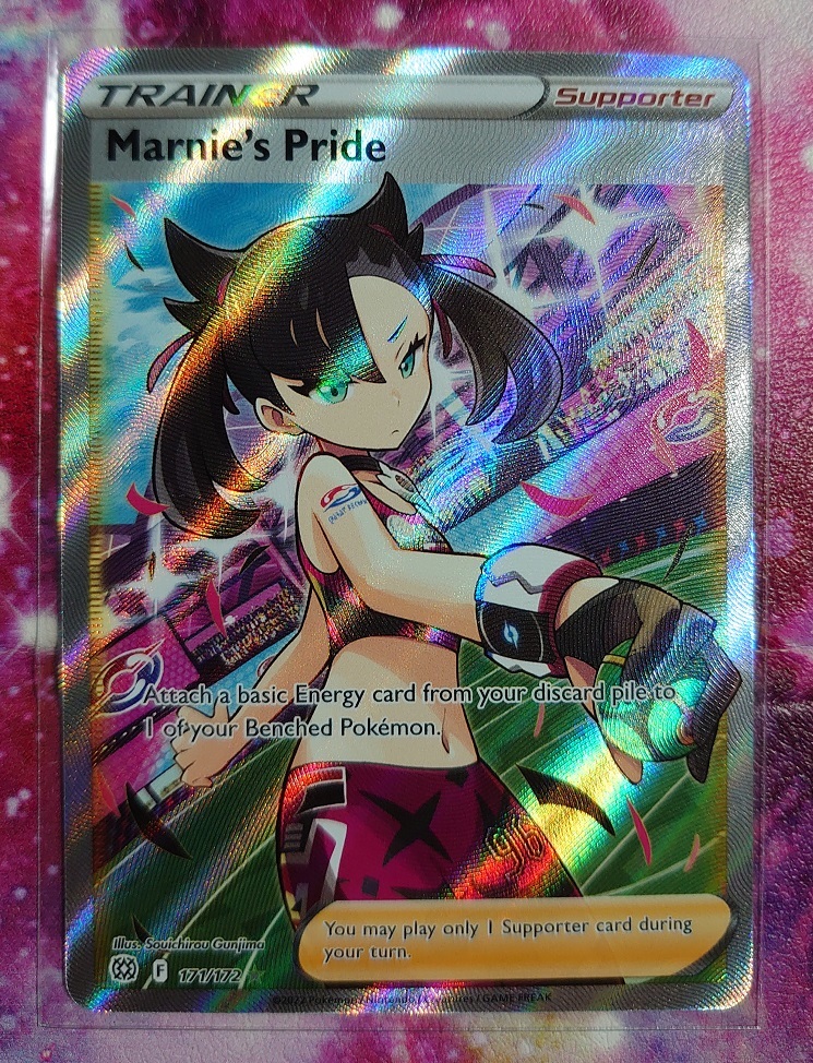 ポケカ　英語版　マリィのプライド　171/172　SR　海外版　ポケモンカードゲーム　Pokemon　Marnie's Pride　Full Art　B