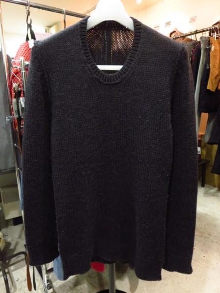 KAZUYUKIKUMAGAIkazyuki bear gai low gauge knitted crew neck pull over . ash 2