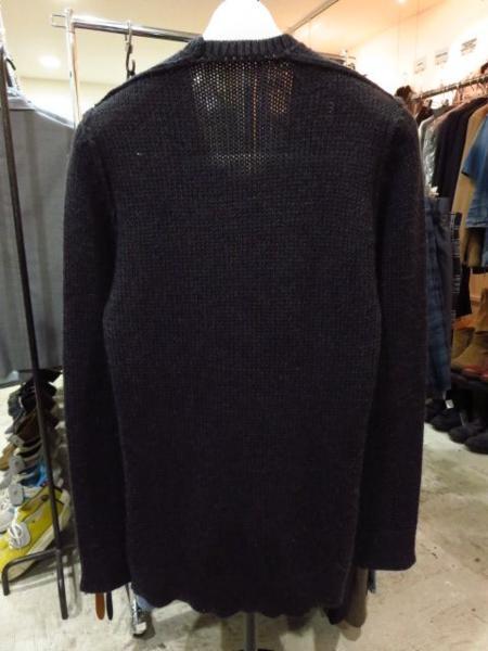 KAZUYUKIKUMAGAIkazyuki bear gai low gauge knitted crew neck pull over . ash 2