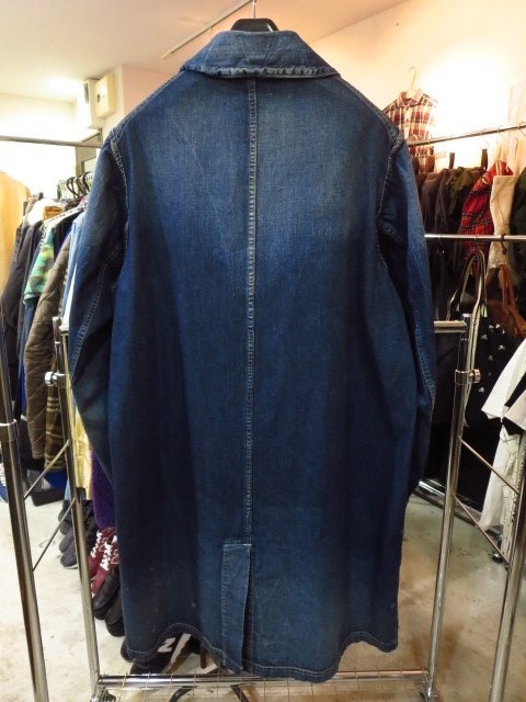 visvim ビズビム 19SS (0119105006008) GREASE MONKEY COAT DRY DENIM グリース モンキー コート ドライ デニム インディゴ indigo 2_画像4