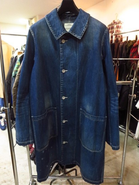 visvim ビズビム 19SS (0119105006008) GREASE MONKEY COAT DRY DENIM グリース モンキー コート ドライ デニム インディゴ indigo 2_画像3