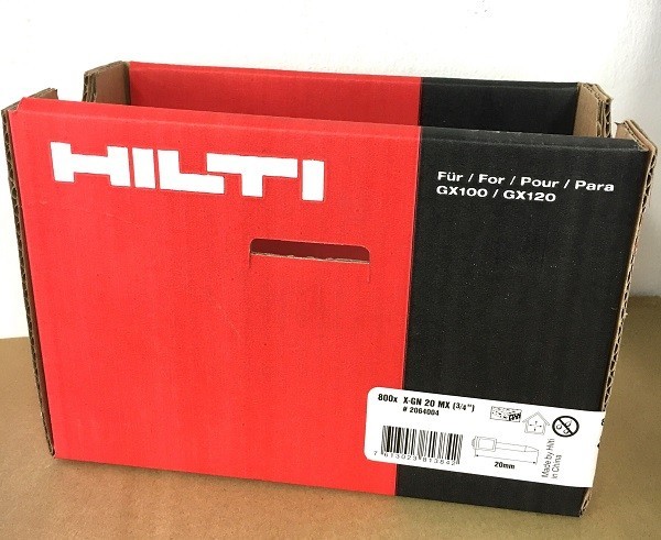 HILTI ヒルティ GX120用 ガスピン 800本 X-GN 20MX | apollodiet.com