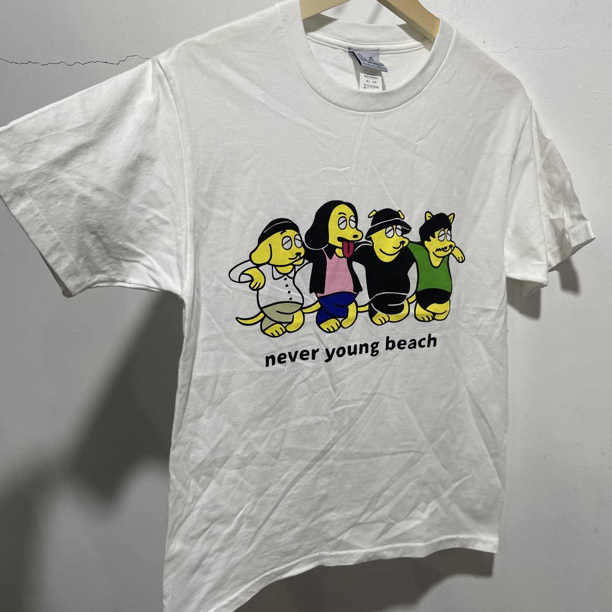 ☆送料無料☆ネバーヤングビーチ☆never young beach☆２０１９ツアーバンドTシャツ☆白☆M☆d２２_画像5