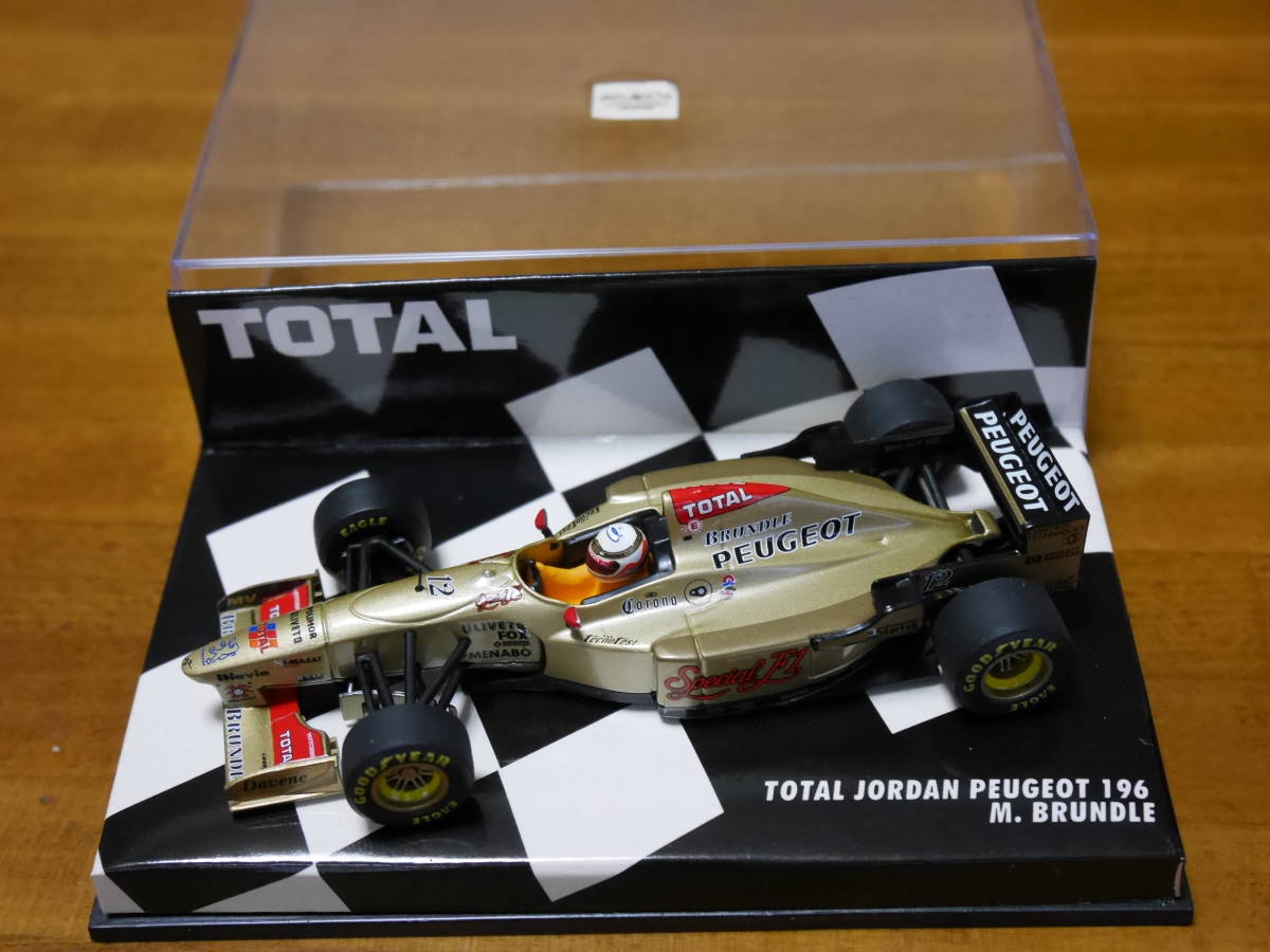 送料込み 1/43 ミニチャンプス ジョーダン プジョー 196 M.ブランドル TOTAL別注 レアモデルの画像2