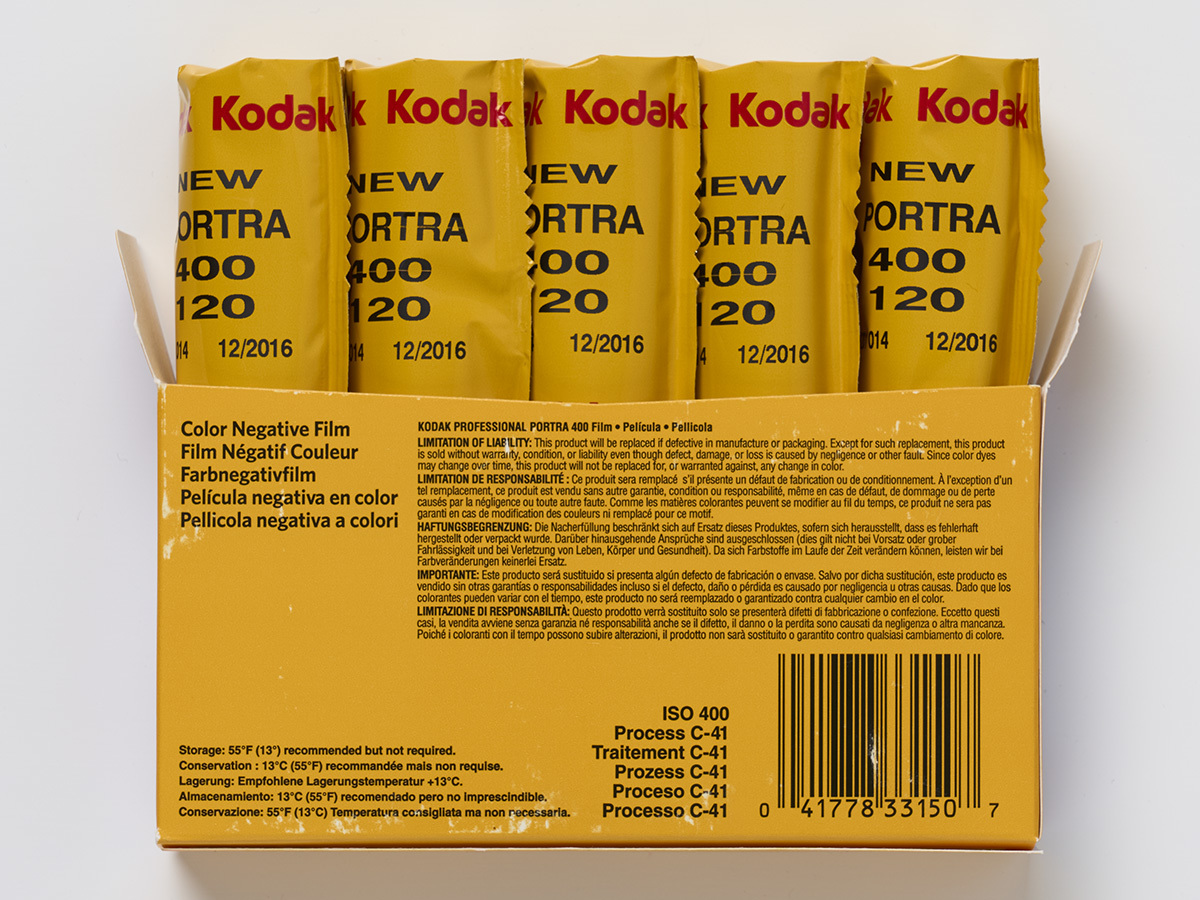 Kodak PORTRA 400 120 1パック 5本入り 期限切れ 冷蔵庫保管 コダック 