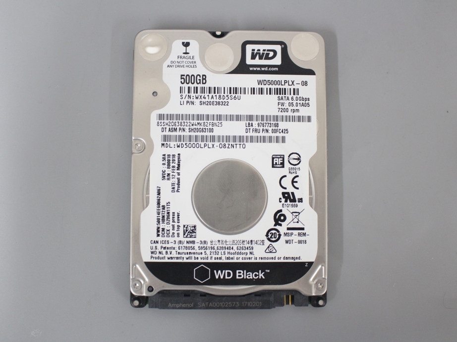 PayPayフリマ|累計使用時間749H ② Western Digital WD5000LPLX HDD500GB SATA 2 5インチ 7200rpm 7mm 動作確認済み PayPayフリマ|累計使用時間749H ② Western Digital WD5000LPLX HDD500GB SATA 2 5インチ 7200rpm 7mm 動作確認済み