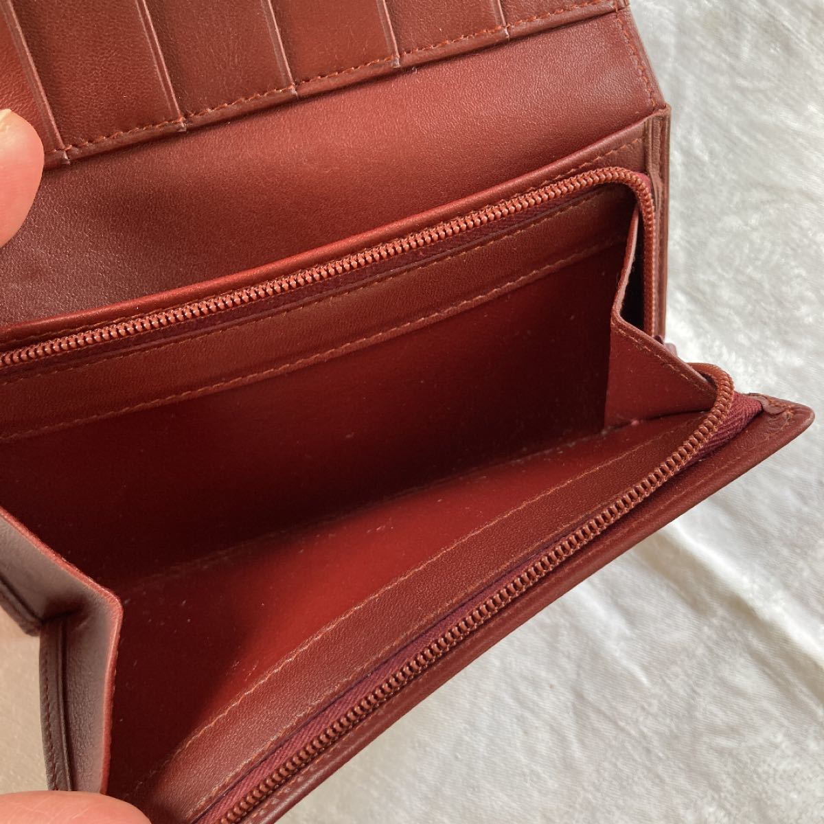 未使用 ヴィンテージCartier カルティエマストライン三つ折り財布 lram