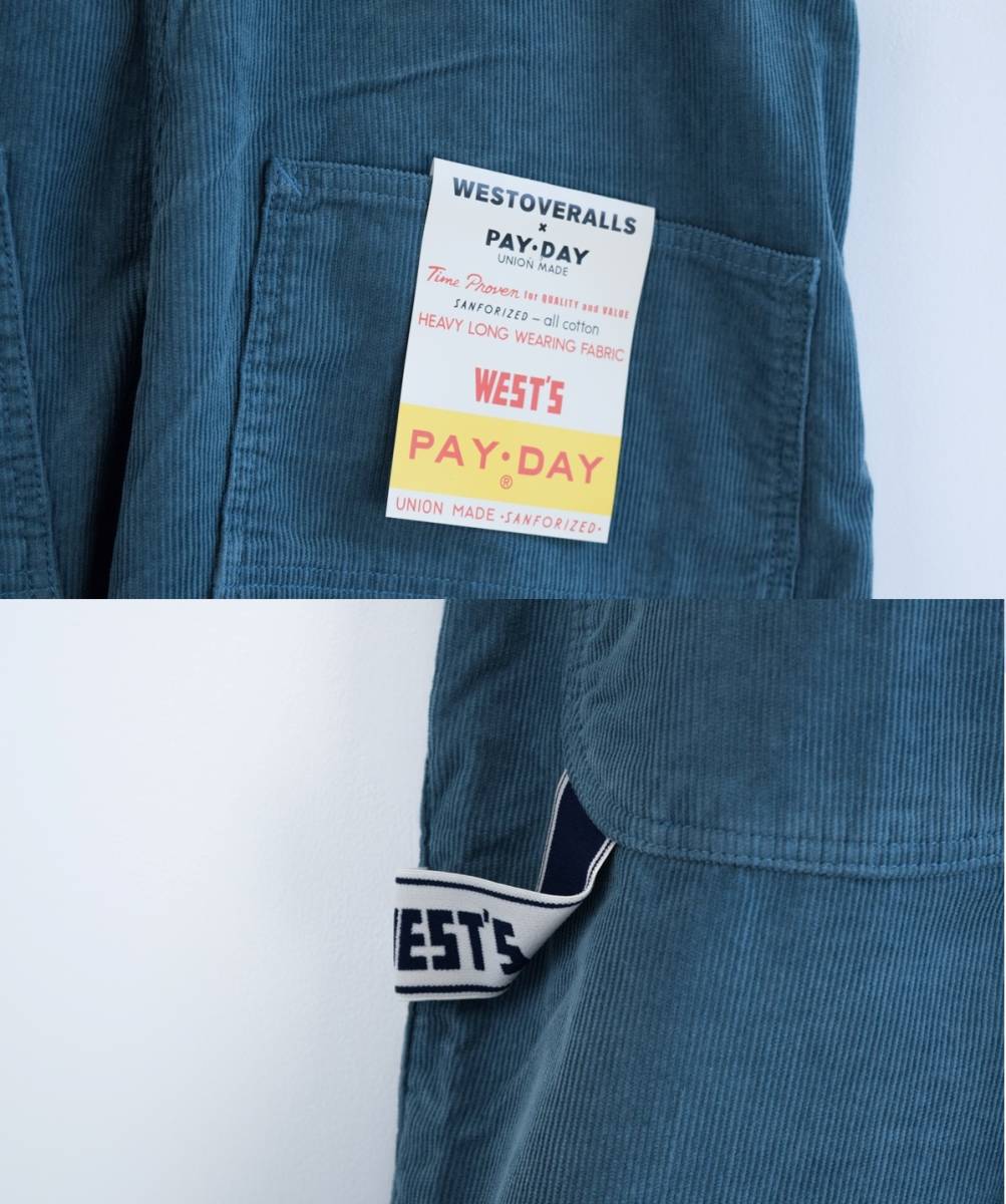 新品 定価4万1800円 WESTOVERALLS ウエストオーバーオールズ × PAYDAY