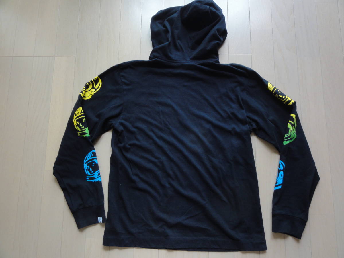 美品 BBC Billionaire Boys Club 袖柄パーカー 黒 Sサイズ B17232_画像2