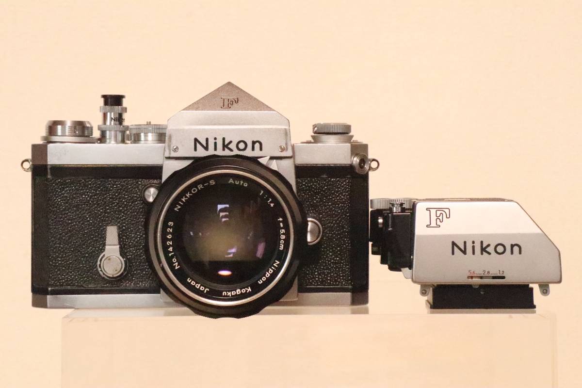 美品】ニコンF Nikon F 640（OH済）とNIKKOR-S 5.8cm/F1.4 ( おまけ