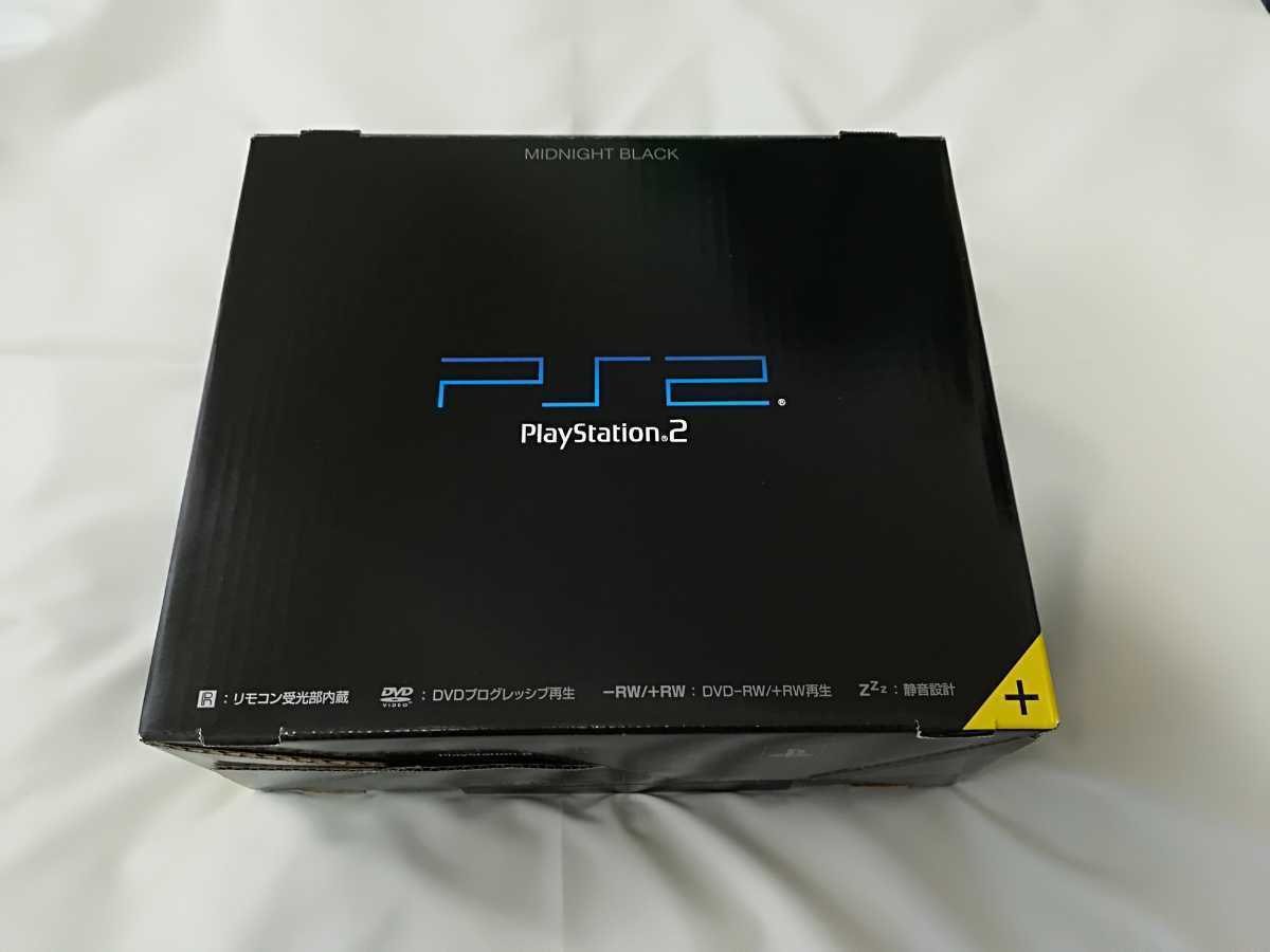 新品 PlayStation 2 ミッドナイト・ブラック SCPH-50000NB 未使用 PS2本体