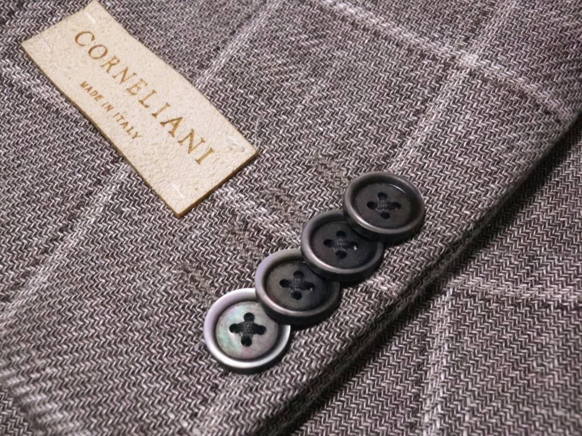 CORNELIANI/コルネリアーニ 春夏 上質 ウィンドーペーン リネン ウール