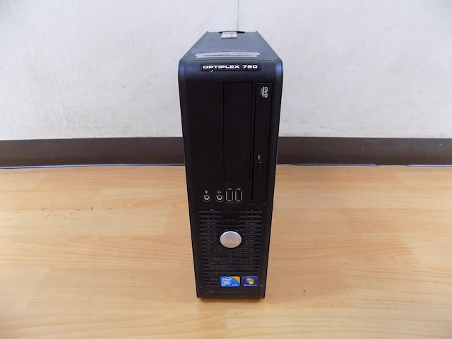 中古パソコン デスクトップ PC optiplex780 SFF Windows XP Pro Professional Service Pack 3 Core2Quad Q8200 2.33GHz メモリ4GB HDD320G_画像1