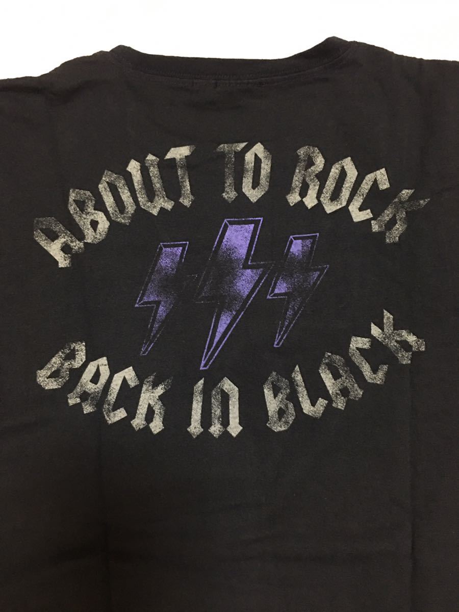 送料一律230円 レア品【美品】■AC/DC BACK IN BLACK■半袖Tシャツ■サイズ L(小さめ)■カラー ブラック_画像5