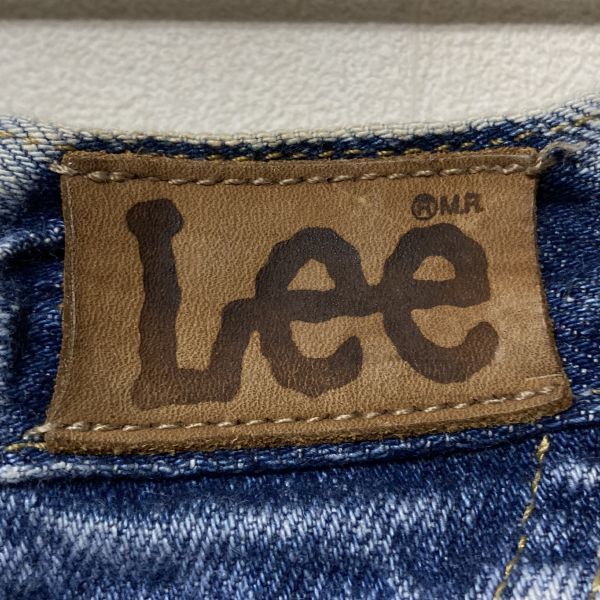 90s USA製 Lee リー ケミカルウォッシュ デニムパンツ 34 1/2