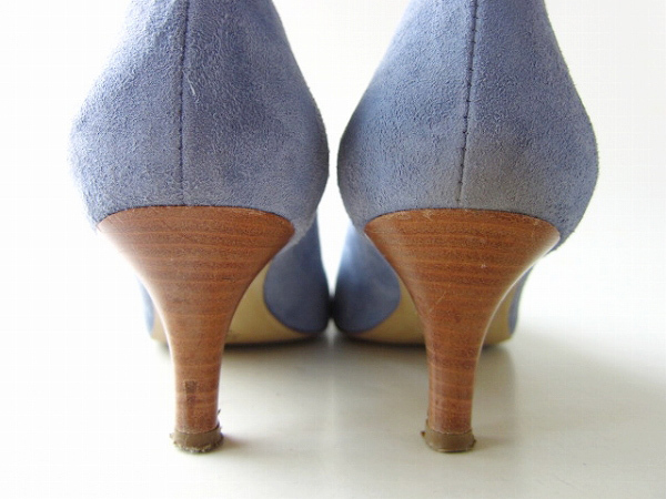 [ free shipping ] beautiful goods PAUDICEpa ude .- che suede heel pumps light blue series [37/23.5cm] Journal Standard . buy PV-34-9206