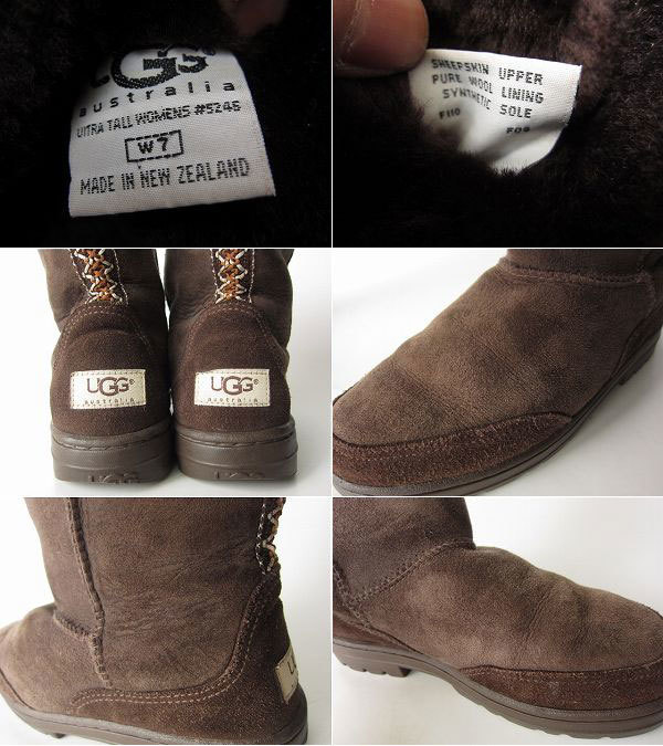 【送料無料】【本物】NZ製 UGG アグ シープスキン ブーツ【24cm～24.5cm】レディース 靴 D95-32-0246V_画像2