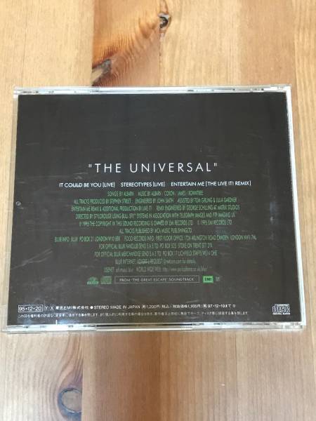 BLUR - The Universal(Japan Only Single) (中古CD)_画像2