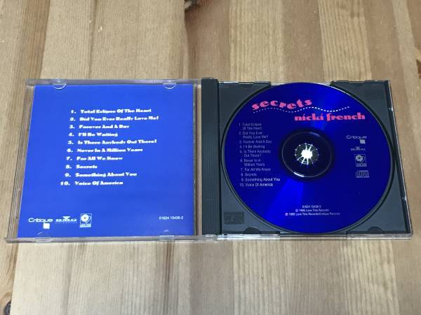 Nicki French(ニッキー・フレンチ) - Secret (中古CD) (ユーロポップ)_画像3