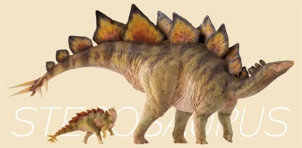 PNSO 1/35 サイズ ステゴサウルス 恐竜博物館 動物 フィギュア 