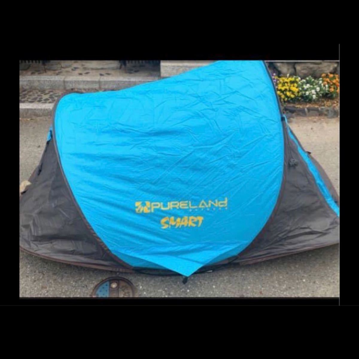 テント 2人用 アウトドア ソロ キャンプテント ワンタッチ 防風防水 ポップアップテント 設営簡単