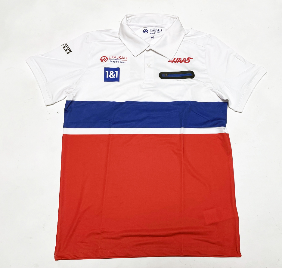 ウラルカリ・ハースF1チーム 2021 支給品 ポロシャツ L 1&1ロゴ ウラルカリ・ハースF1チーム 2021 支給品 ポロシャツ L 1&1ロゴ