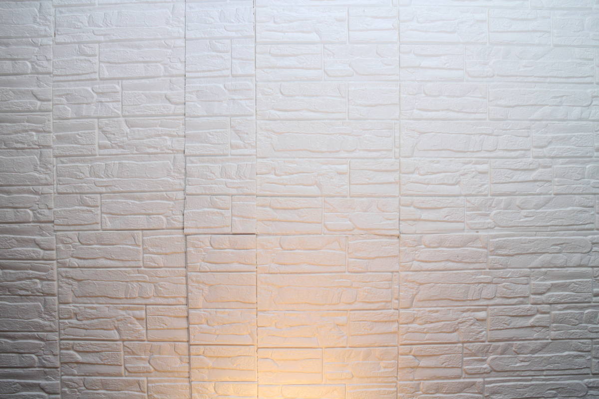 ホワイト 30枚セット4mm防水壁紙シールウォールステッカー壁紙 3D壁紙