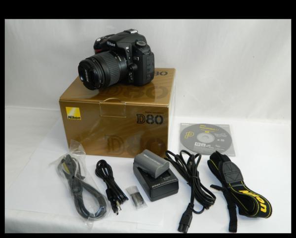 動作品 Nikon ニコン AF NIKKOR 28-80mm 1:3.3-5.6G D80 デジタル一眼レフ カメラ レンズセット レンズキット 美品 即決