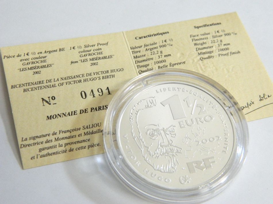 MONNAIE DE PARIS 2002 2003年 銀貨4種セット シルバー 750 K18 コンビ