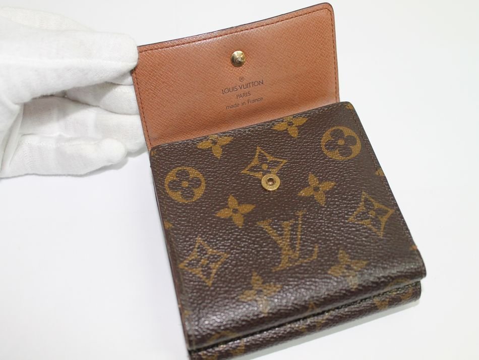 訳あり 中古 LOUIS VUITTON モノグラム Wホック 財布 3つ折財布 M61652 コンパクト 財布 ルイヴィトン USED品 リサイクルマート半田店_画像6