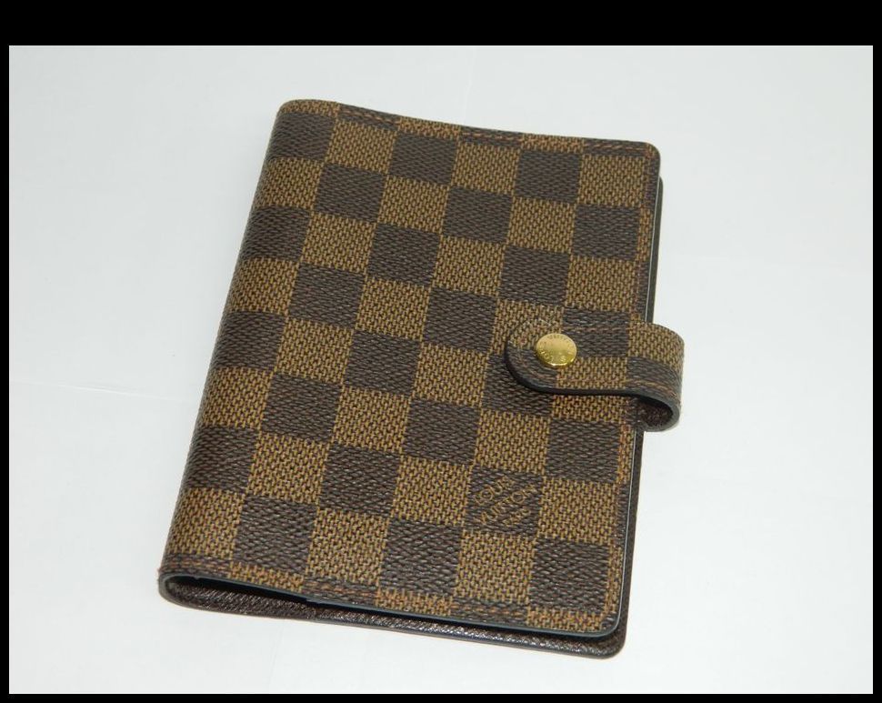 中古 LOUIS VUITTON アジェンダPM ダミエ エベヌ R20700 手帳カバー システム手帳カバー 6穴式 ルイヴィトン USED品 リサイクルマート半田_画像1