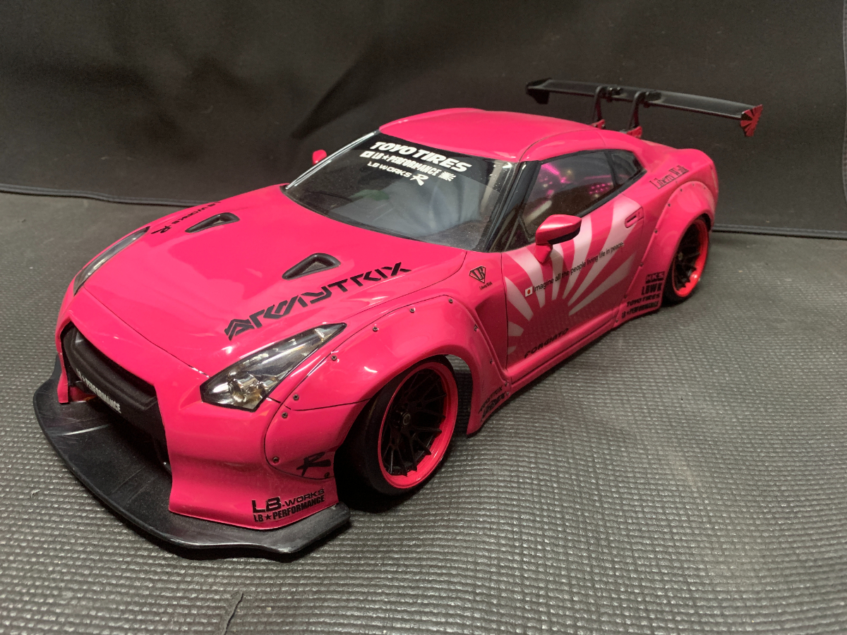 TETSUJIN 1/10 NISSAN GT-R 【R35】 LB☆PERFORMANCE ver. 塗装済み