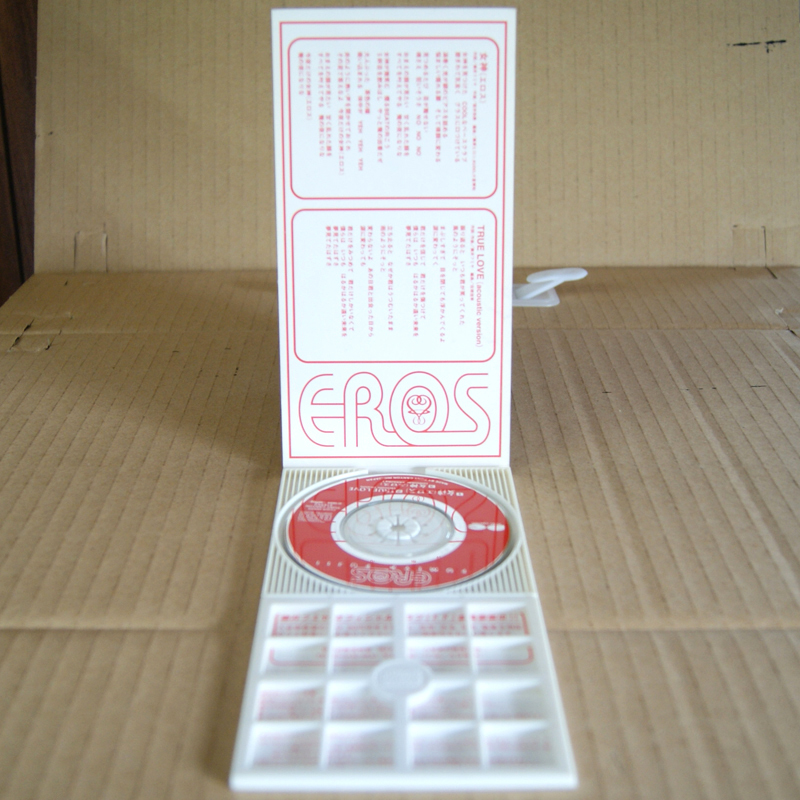 CDS 藤井フミヤ「EROS-女神-」C/W TRUE LOVE（acoustic version） オリジナル・カラオケ CDシングル 8cmCD チェッカーズ ポニーキャニオン_画像3