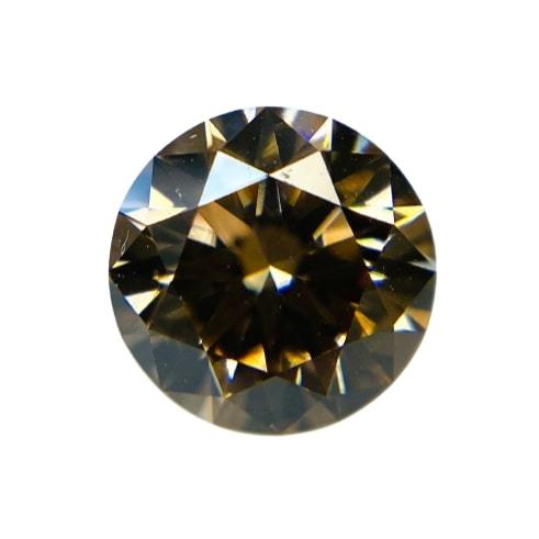 独特の素材 FANCY RD/RT1226/CGL 0.529ct BROWN ダイヤモンド