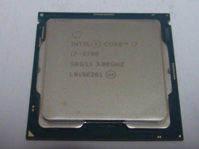 中古 intel Core i7 9700KF 3.6GHz 本体のみ